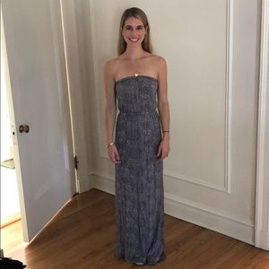 Joie blue and white maxi dress